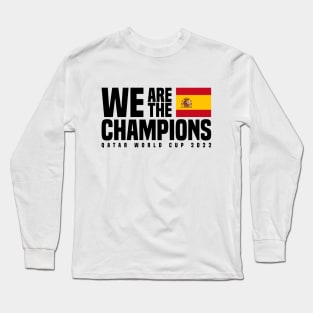 Qatar World Cup Champions 2022 - Spain Long Sleeve T-Shirt